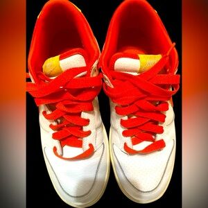 Vintage Nike NYK Dunk Low’s Ronald McDonald Sneakers Great Condition Size 7.5